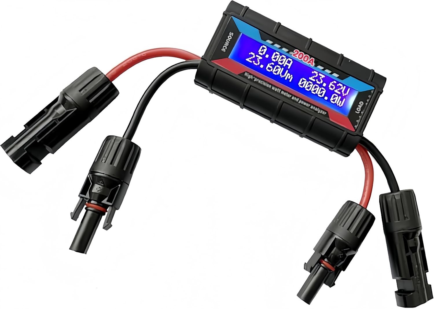 200A Digital LCD Watt Meter for Solar Panels & Wind Turbines – Backlit Display