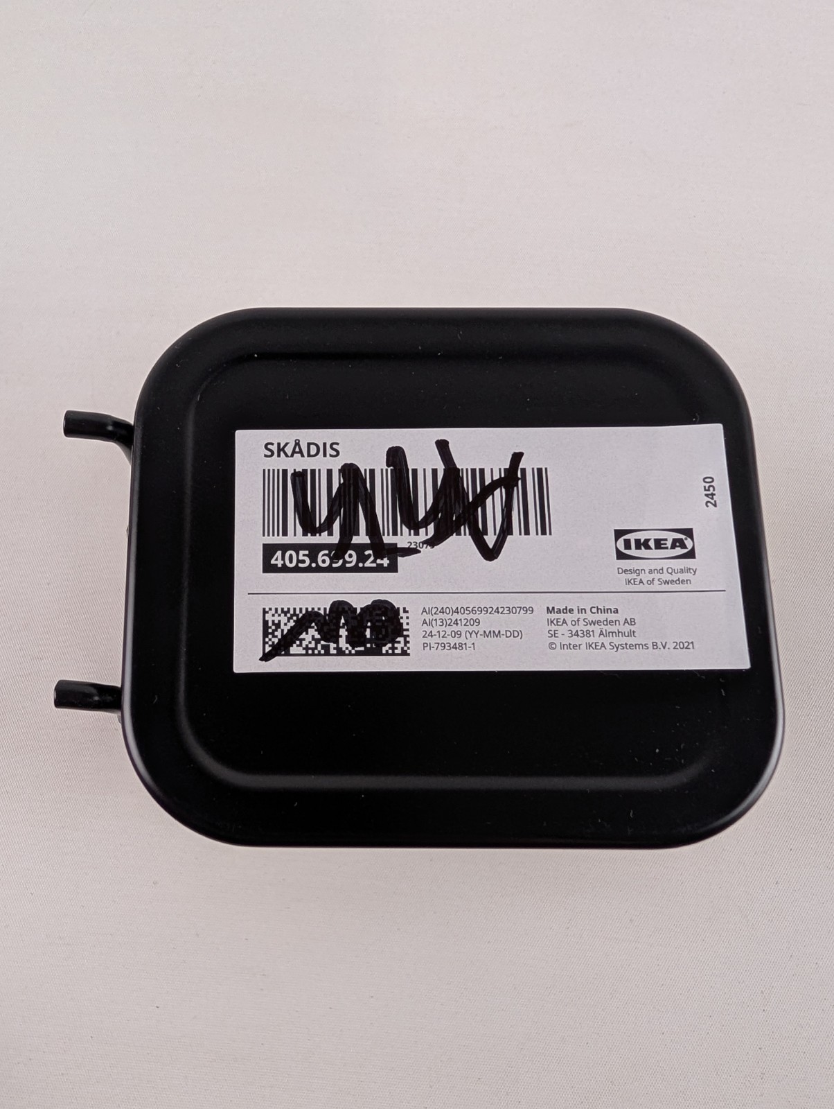 Ikea SKADIS Steel Container Storage Black for Pegboard 405.699.24 SKÅDIS New