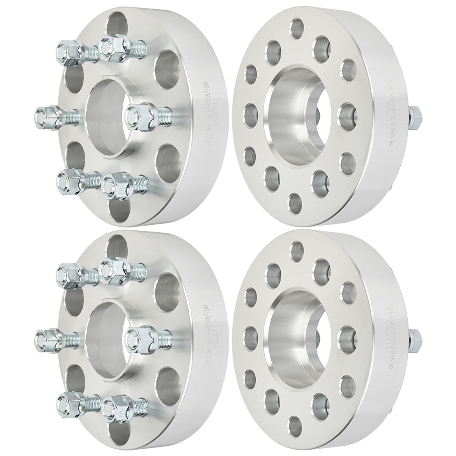 4-Pack 6×5.5-6×4.72 Wheel Spacers 1.5″ Studs Astro C2500 Express1500 K1500 K2500