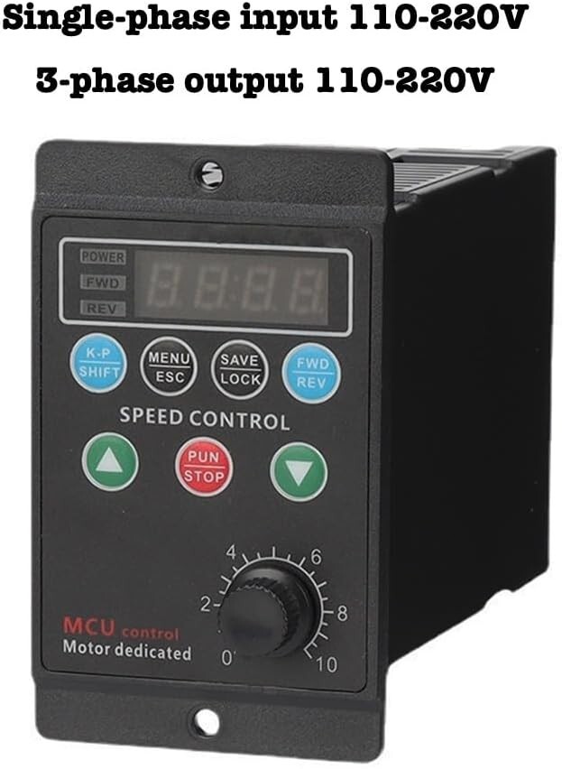 110V/220V 750W 1HP Single to 3 Phase Inverter VFD Motor Speed Controller VFD VSD