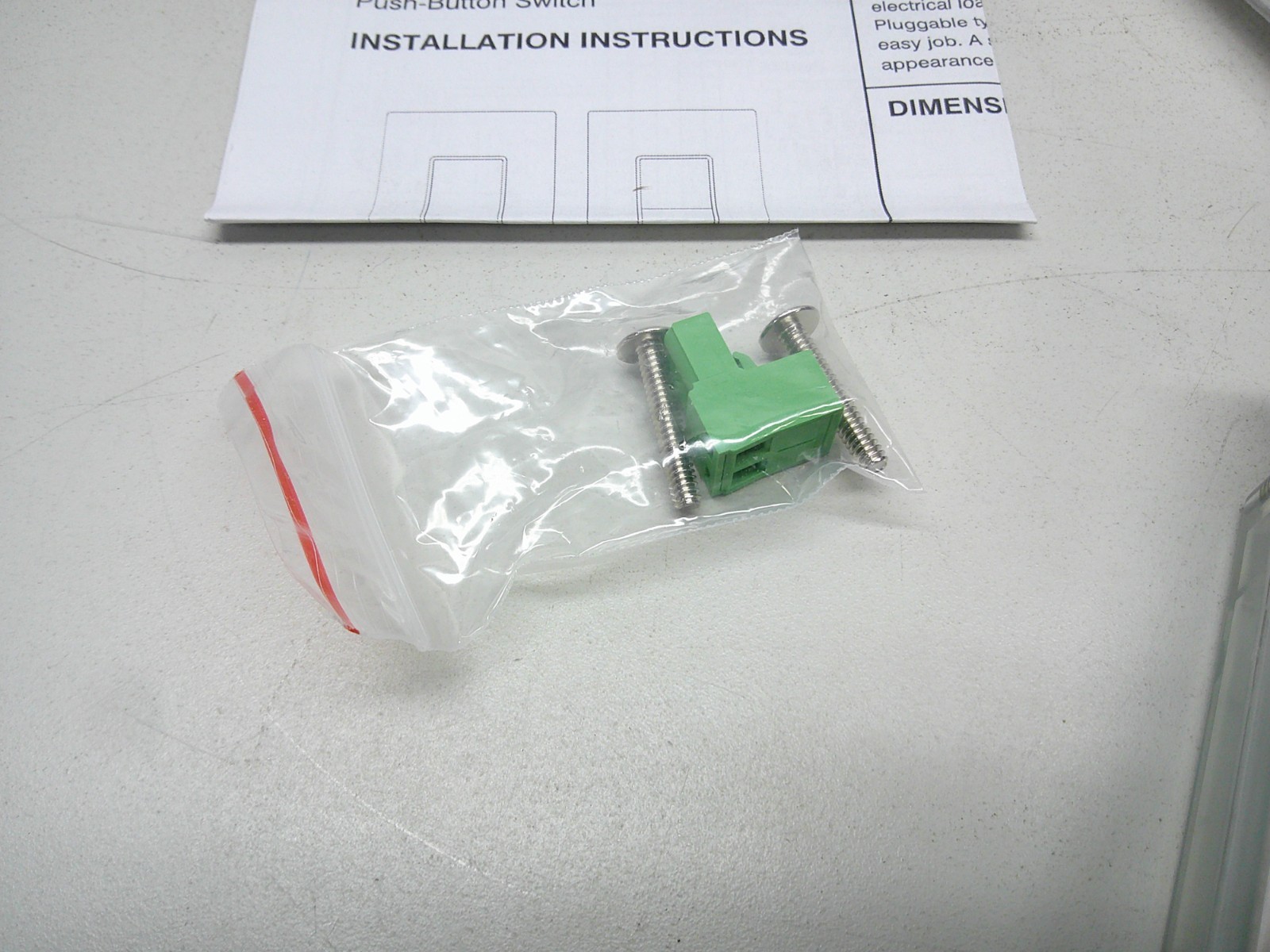 IR-TEC Low Voltage Momentary Push Button Switch 1-Button Decora White PBS-721-W