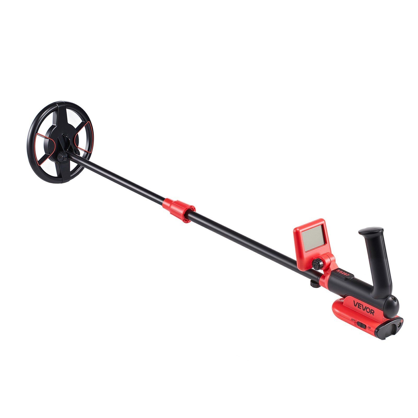 6″ High-Accuracy Metal Detector: LCD, 5.8kHz, IP68 Coil, Telescopic 22.8-33.8″