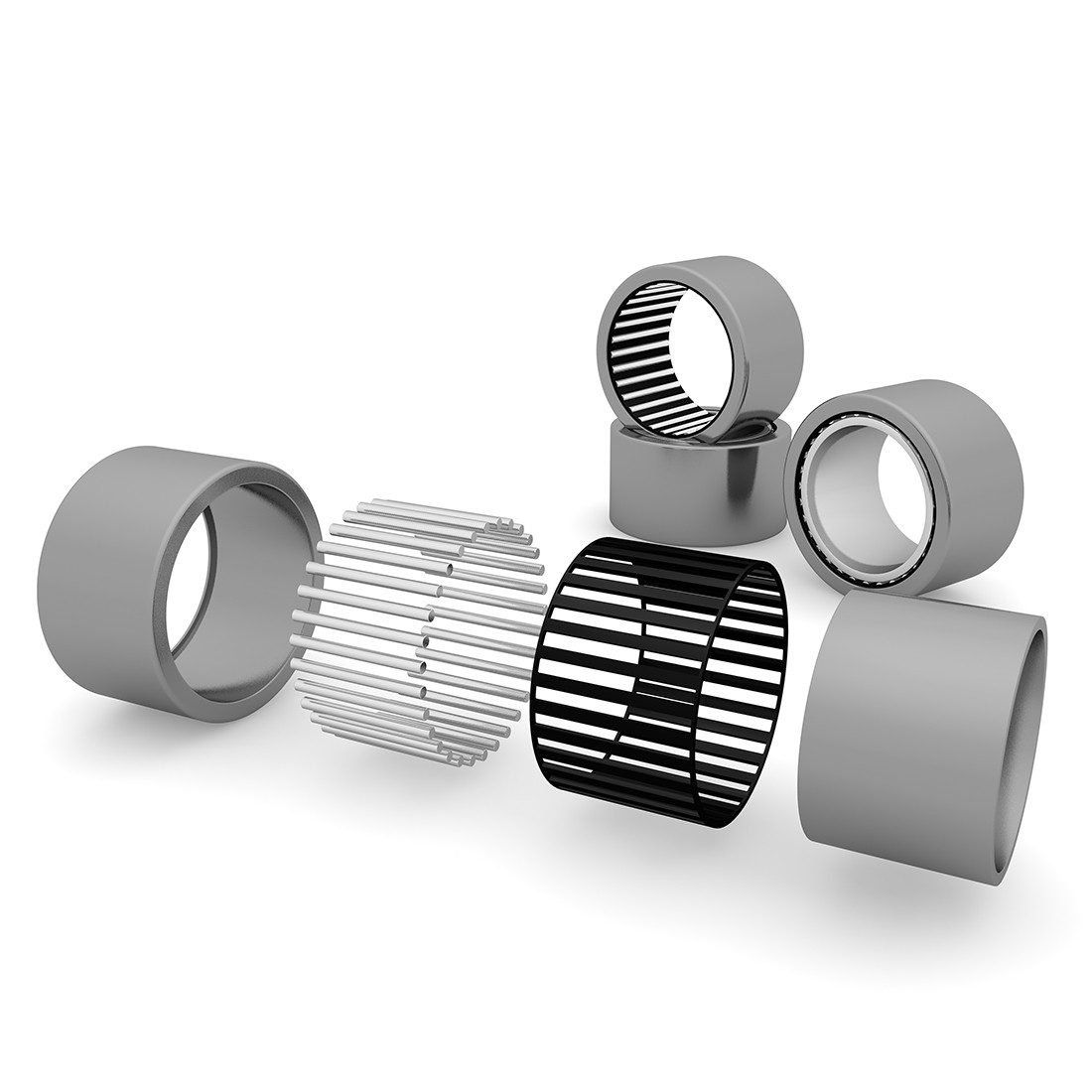 2x SCE1212 Needle Roller Bearings Open End 3/4″ Bore 1″ OD 3/4″ Width