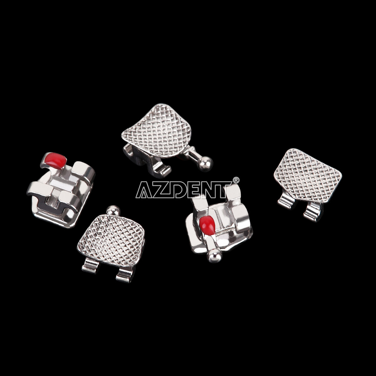 10sets AZDENT Dental Ortho Metal Brackets Mini/Standard, Roth/MBT, Slot.022 .018