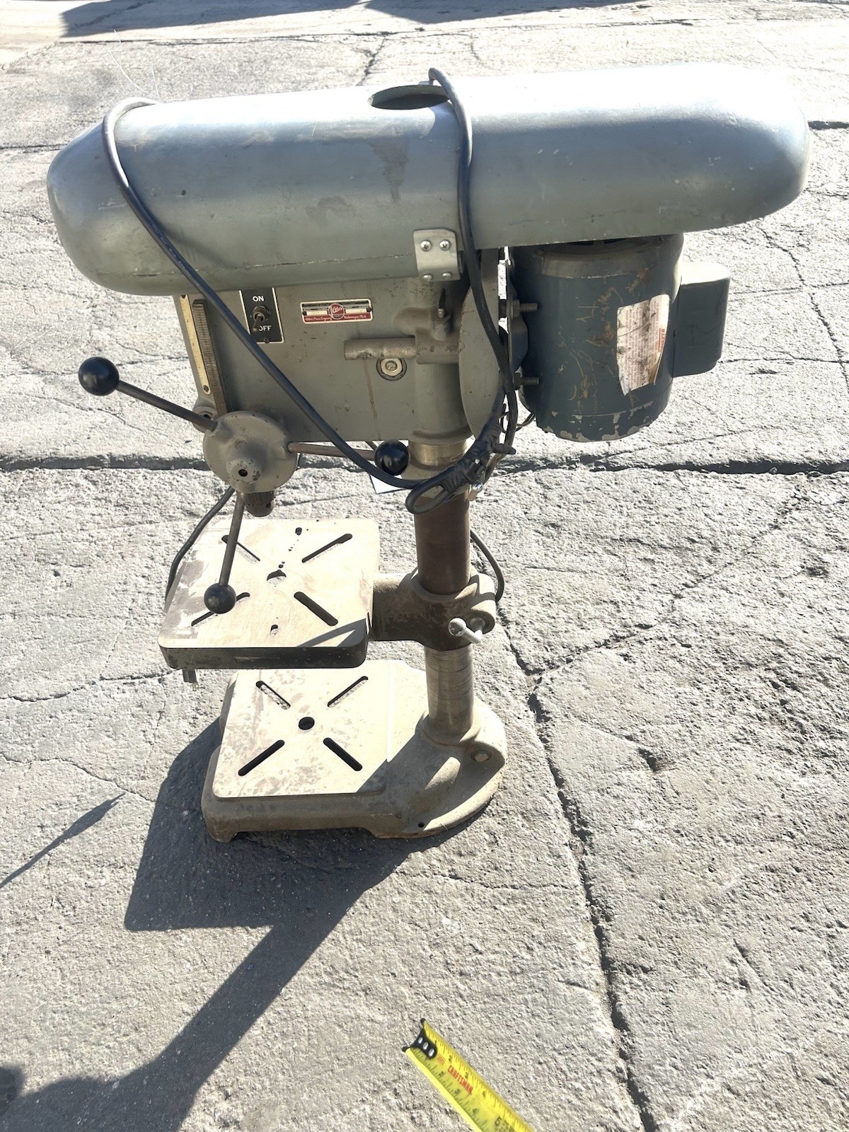 A-0094 Atlas Press Company 101 Vintage Drill Press with Original Pedestal