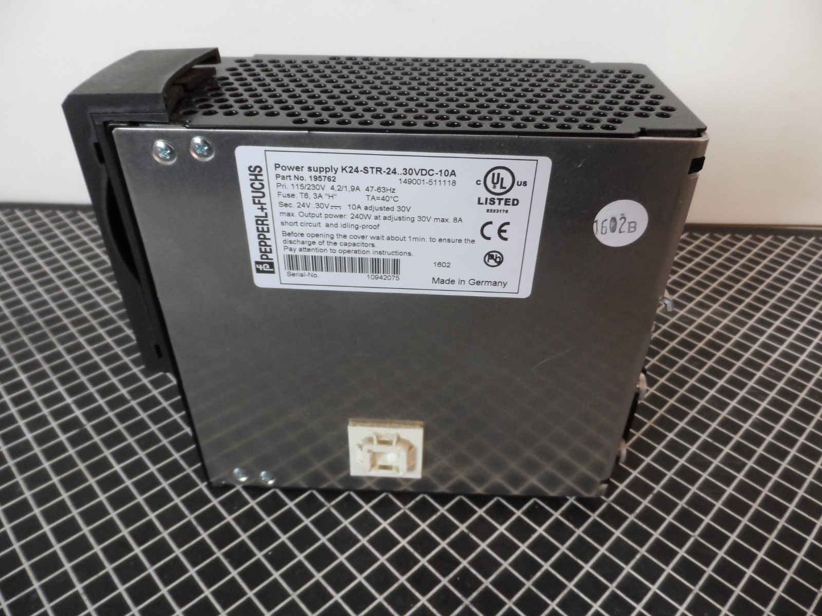 Pepperl + Fuchs K24-STR-24..30VDC-10A Power Supply (26351)