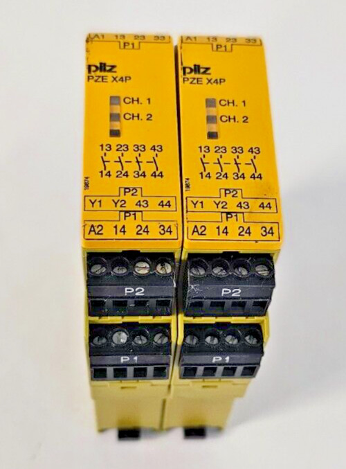 1x PILZ 777585 PZE X4P 24VDC 4n/o SAFETY RELAY