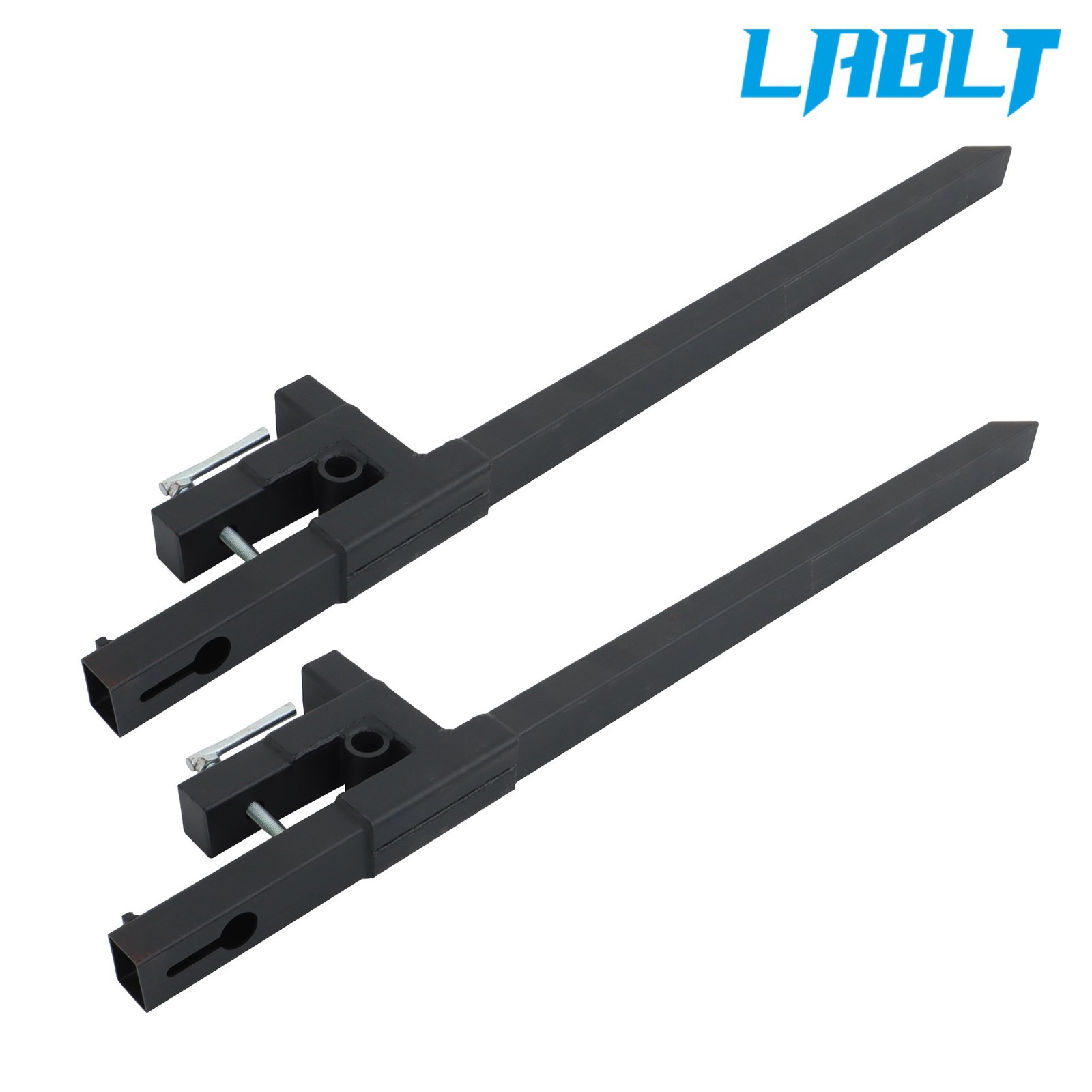 LABLT Clamp on Pallet Forks 60″ for Tractor Bucket Loader Tractor Skid Steer