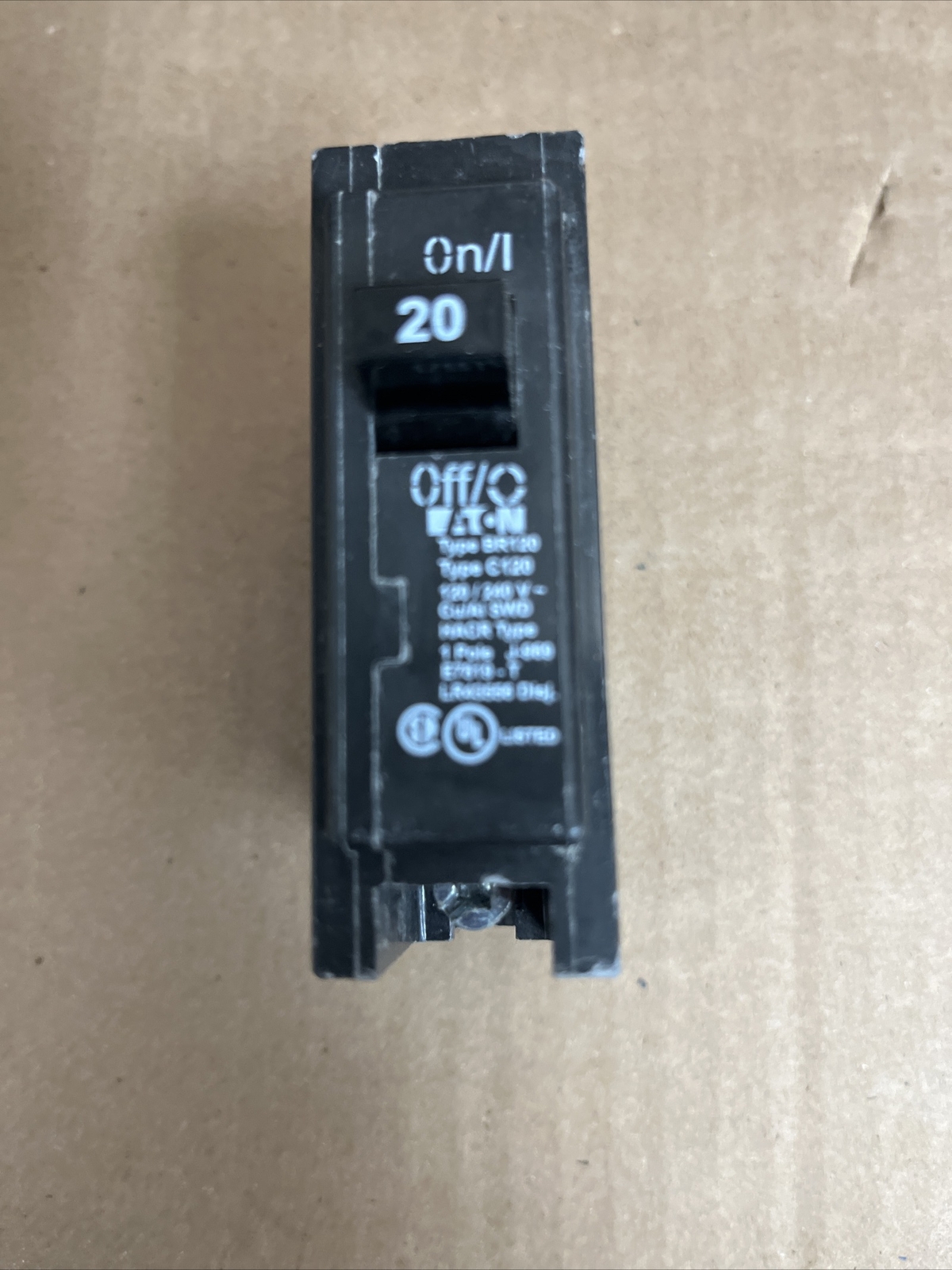 Eaton BR 20 Amp 120/240 Volts Single Pole Circuit Breaker