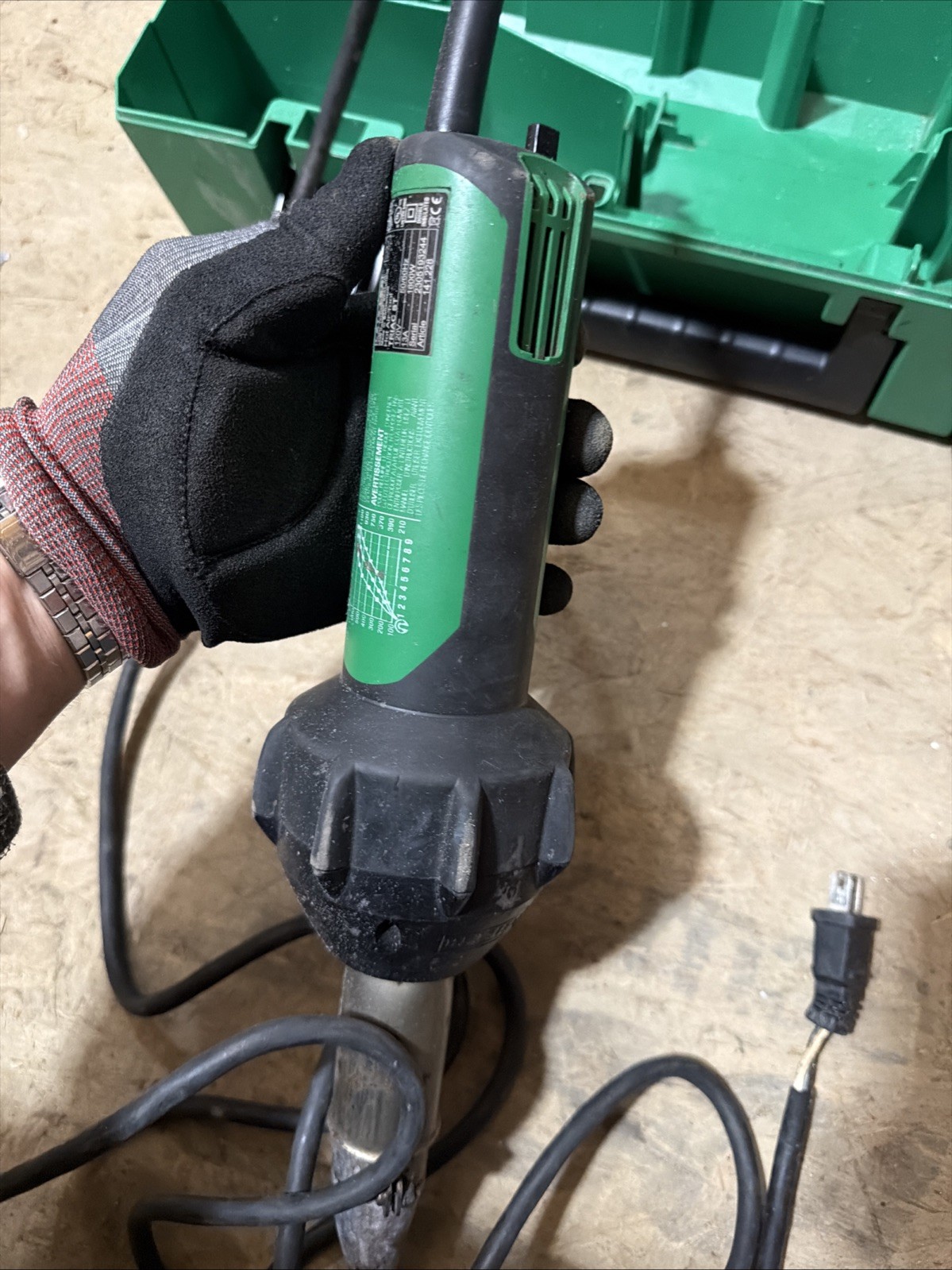 Leister Triac ST 141.228 Plastic Welder with Nozzle & Carrying Case