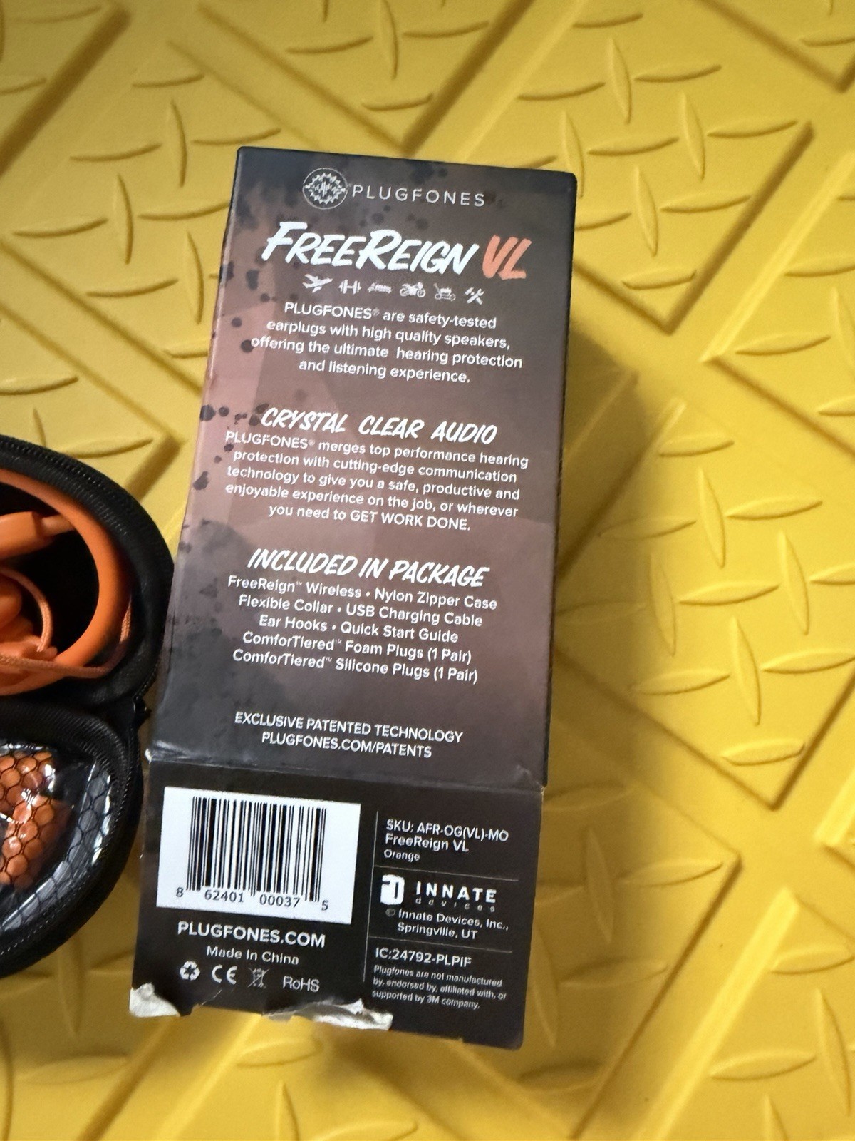 Plugfones FREEREIGN VL Earplugs With Audio OSHA HEARING PROTECTION
