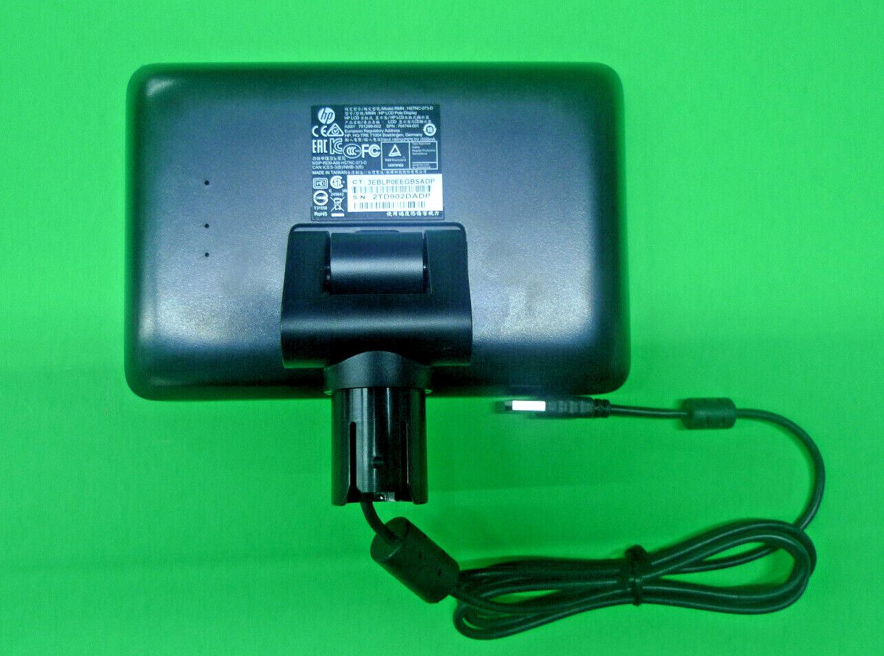 Genuine Hewlwtt-Packard Retail Integrated 7-inch CFD LCD Pole Display 751299-002