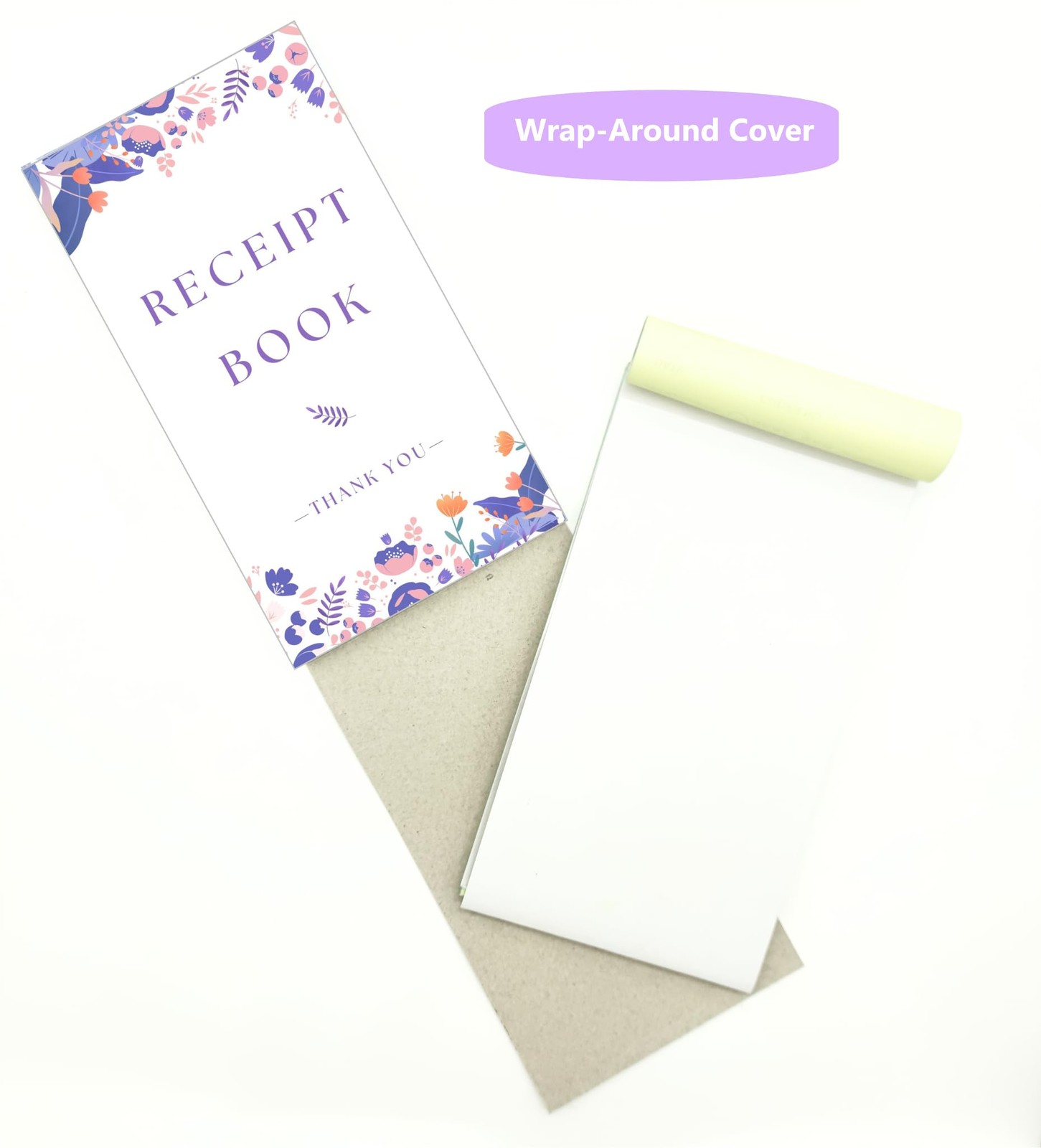 Thank You Receipt Book for Small Businesses 4×7 inches inches, Purple