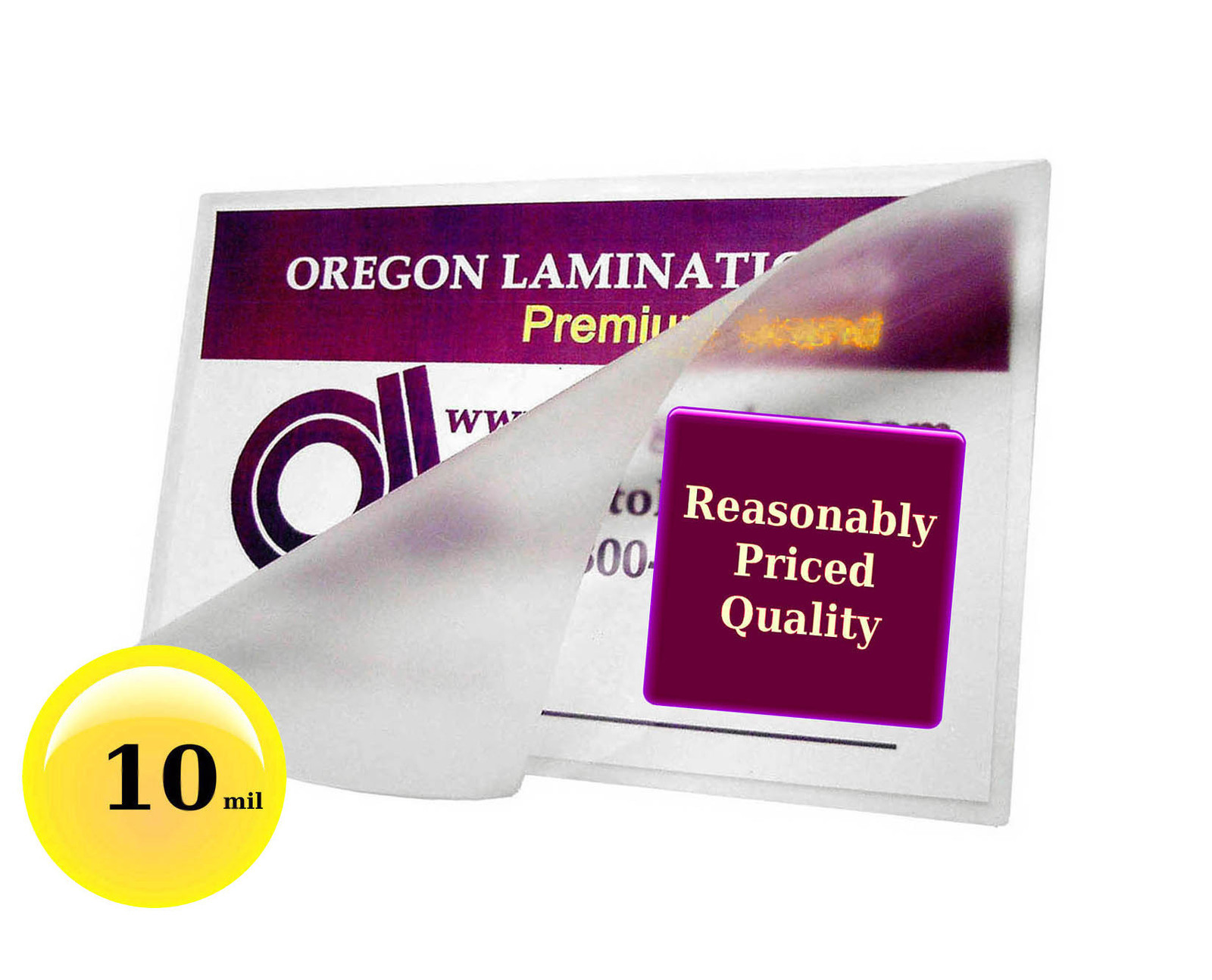 10 Mil Hot Drivers License Laminating Pouches 2-3/8 x 3-5/8 (100/pack) Clear