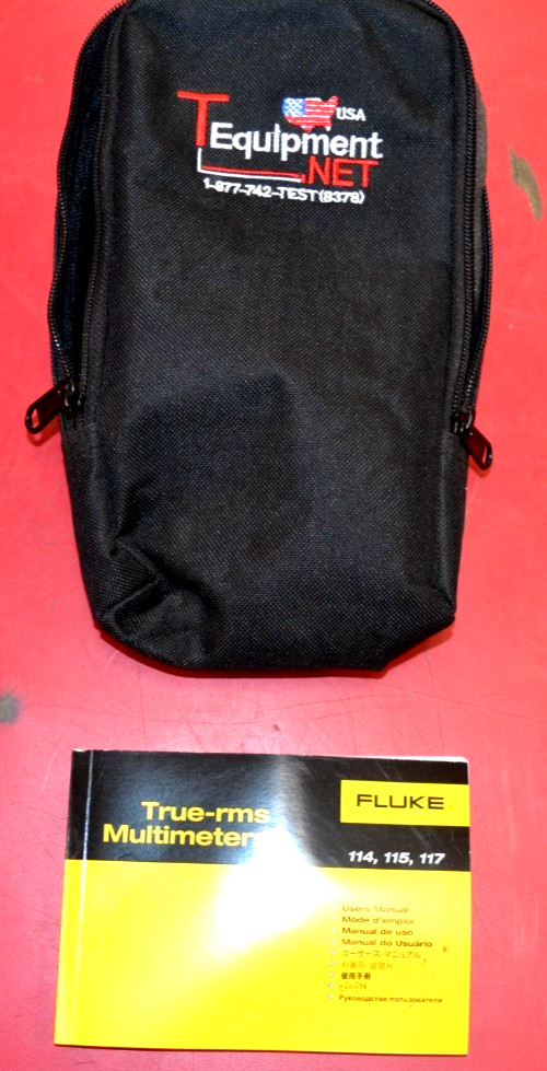 Fluke 115 True RMS Digital Multimeter With Multiple Leads, Manual And A Case