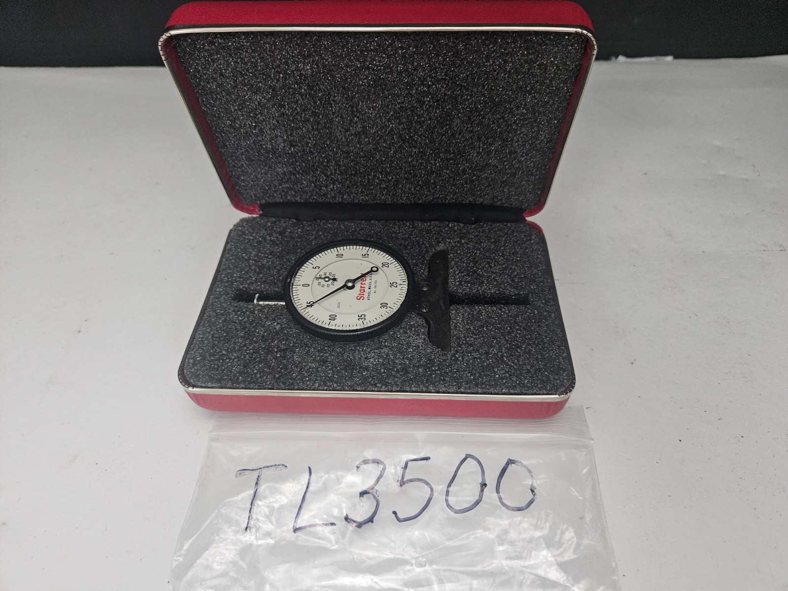 STARRETT #640-431 .0005″ DIAL DEPTH GAGE 0-.500″ USA (TL3500)