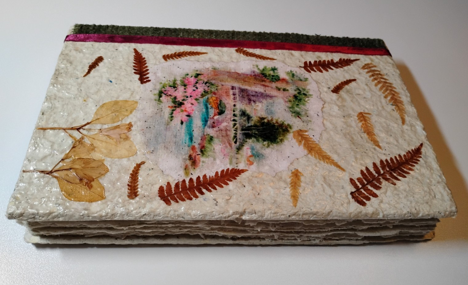 Handmade Paper With Handmade Cover Blank Book For Journaling, Photos, Scrapping
