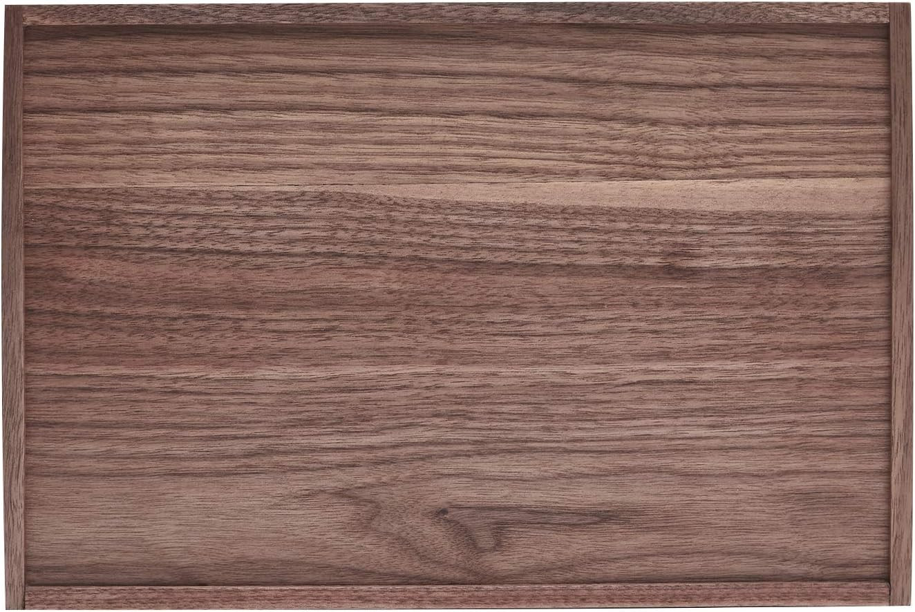 Wood Organizer Tray,Black Walnut,Desk & Drawer Storage Box (Walnut Master)