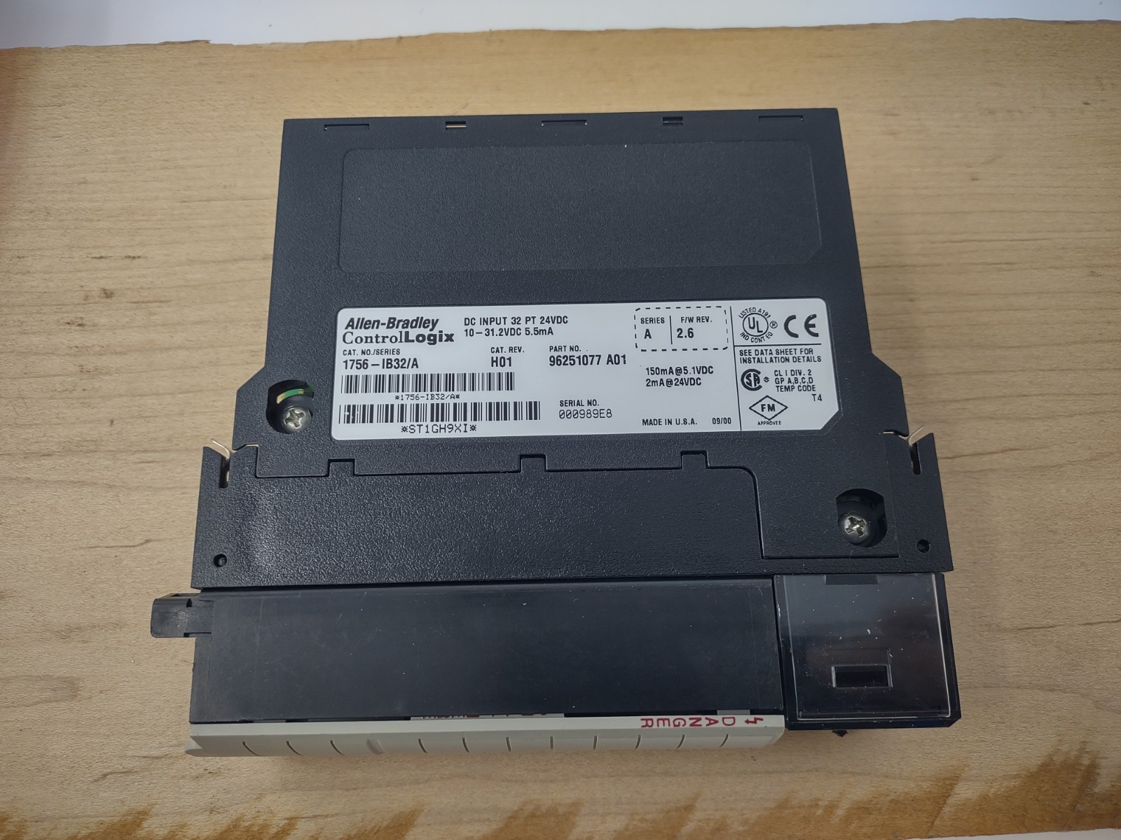 Allen Bradley 1756-IB32/A DC Input 32PT 24VDC