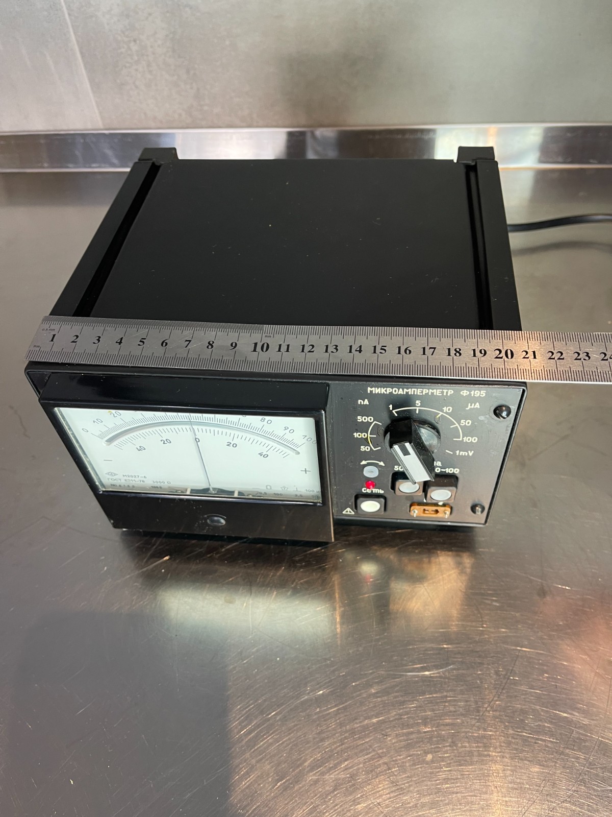 Laboratory Precision Microammeter Ammeter 0 50 100 500 nA 0 1 5 10 50 100 µA New