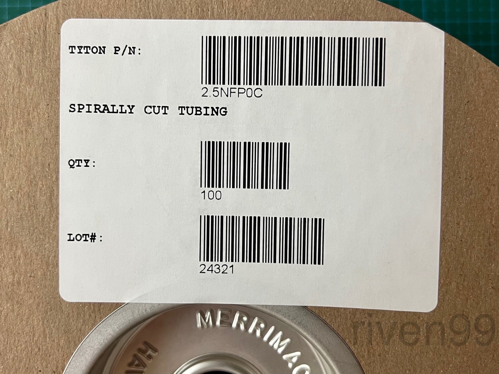 HellermannTyton Spiral Wrap Sheathing, 3/8″, Black PE, 100ft (30.5m) spool