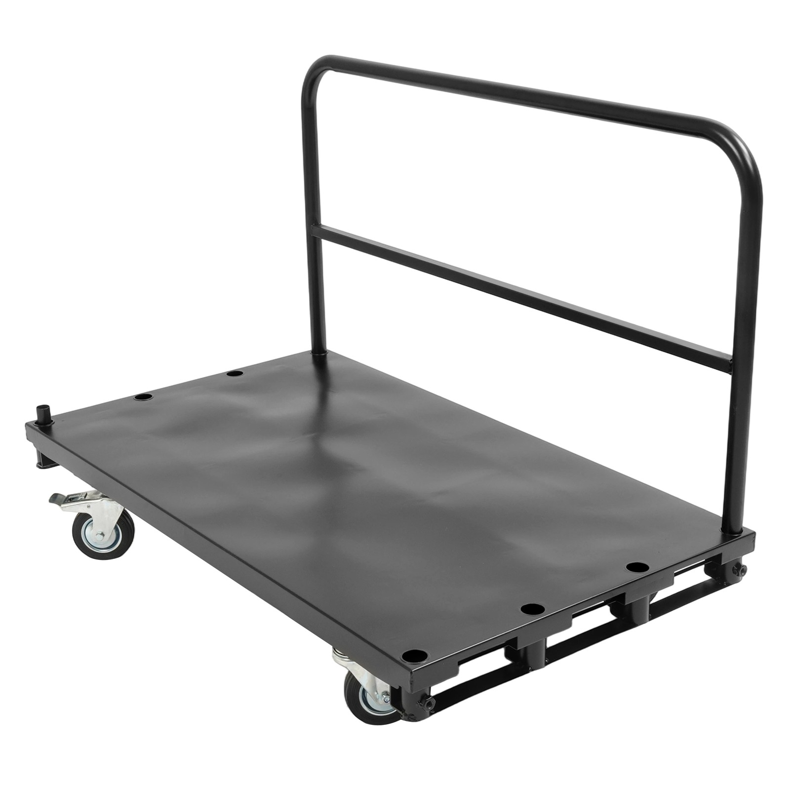 2200 lb 2- in-1 Drywall Sheet Cart, Lumber Platform Truck Dolly Cart W/4 Casters