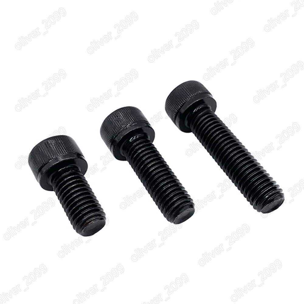 Black 12.9 Steel DIN912 Hex Socket Bolts Cap Head Screws M1.6 M2 M2.5 M3 M4 M5