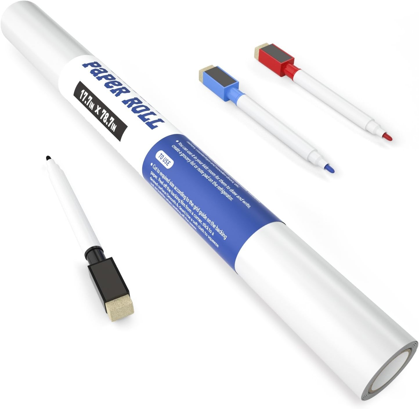 Nicpro Dry Erase Whiteboard Sticker Wall 79"W x 17.7"H, White