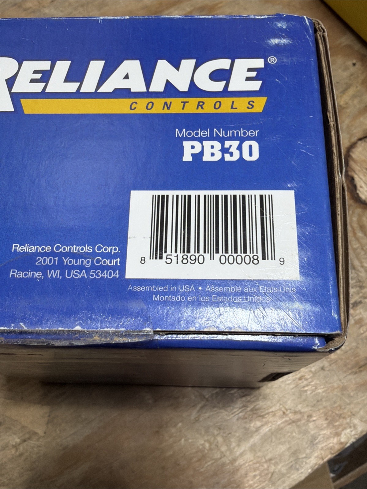 Reliance Controls PB30 30-Amp Power Inlet Box for Portable Generators – Open Box