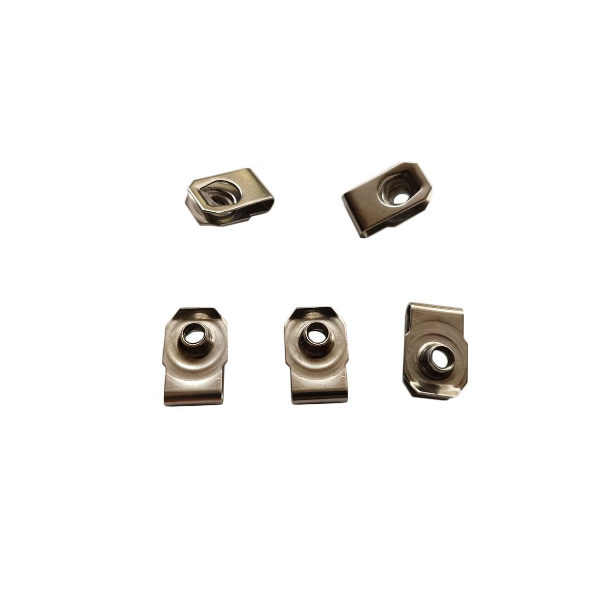 30 Pack #10-24 U Style Clip On Nuts Stainless Steel U Nuts Fasteners