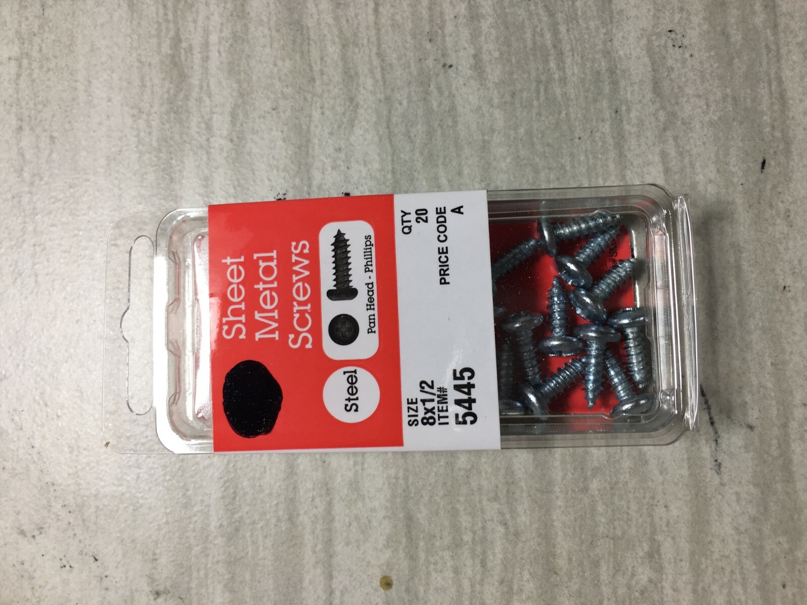 10PK Steel Pan Head Phillips Screws 8×1/2″ 20PCS per Pack 200PCS TOTAL