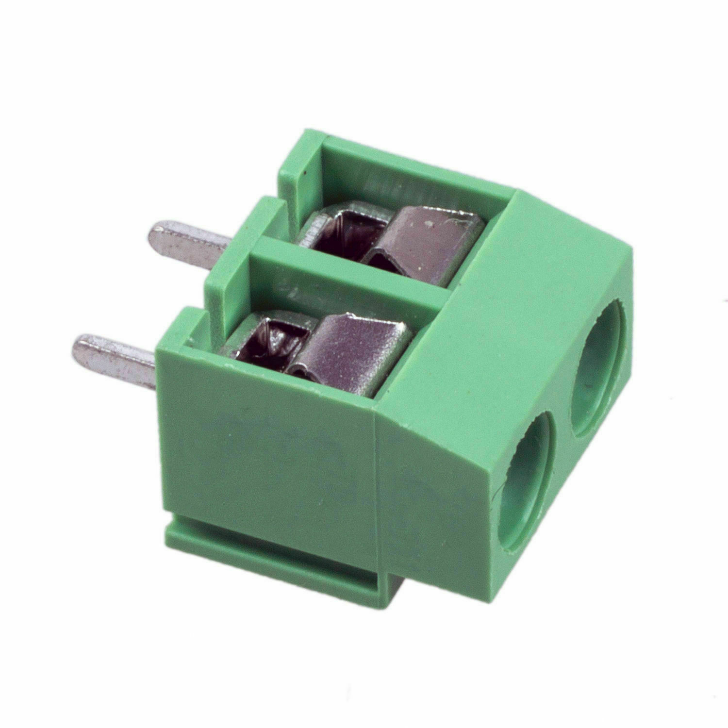 10 Pcs 2-Pin Screw Terminal Block Connector 5.08mm PCB Mount Green KF301-2P 10X