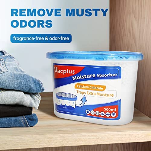 Vacplus Moisture Absorbers 12 Pack, 10.5 Oz, Humidity Assorted Colors , Sizes