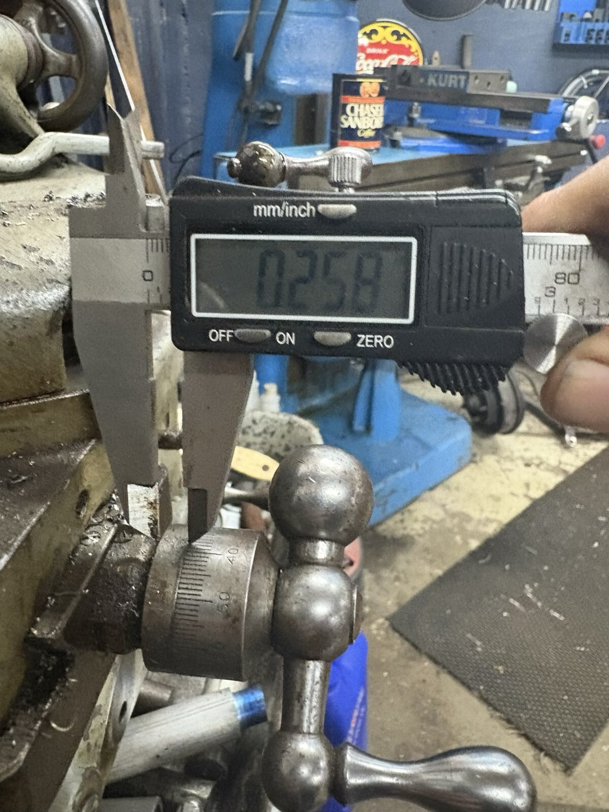 South Bend 10L lathe Cross Feed Large 3″ dial, easy read (Fits over 1.25″ dial)