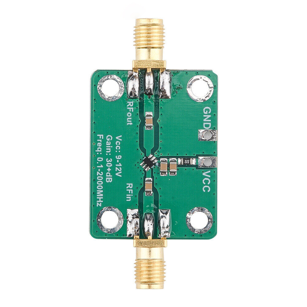 RF Wideband Amplifier 32dB low-noise LNA Broadband Module Receiver 0.1-2000MH​z