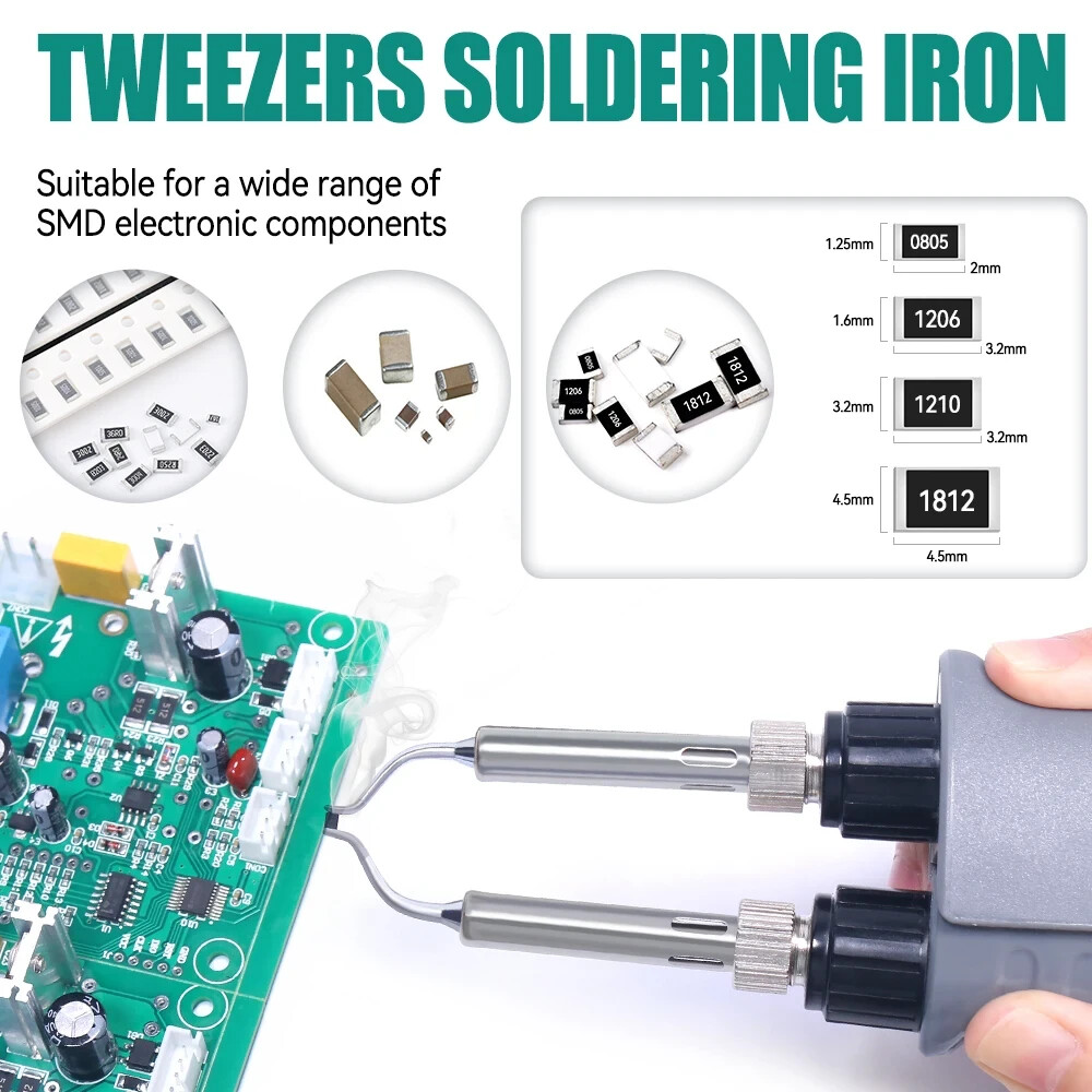 YIHUA 938D Portable Tweezers Soldering Station solder tips BGA SMD Welding Tool