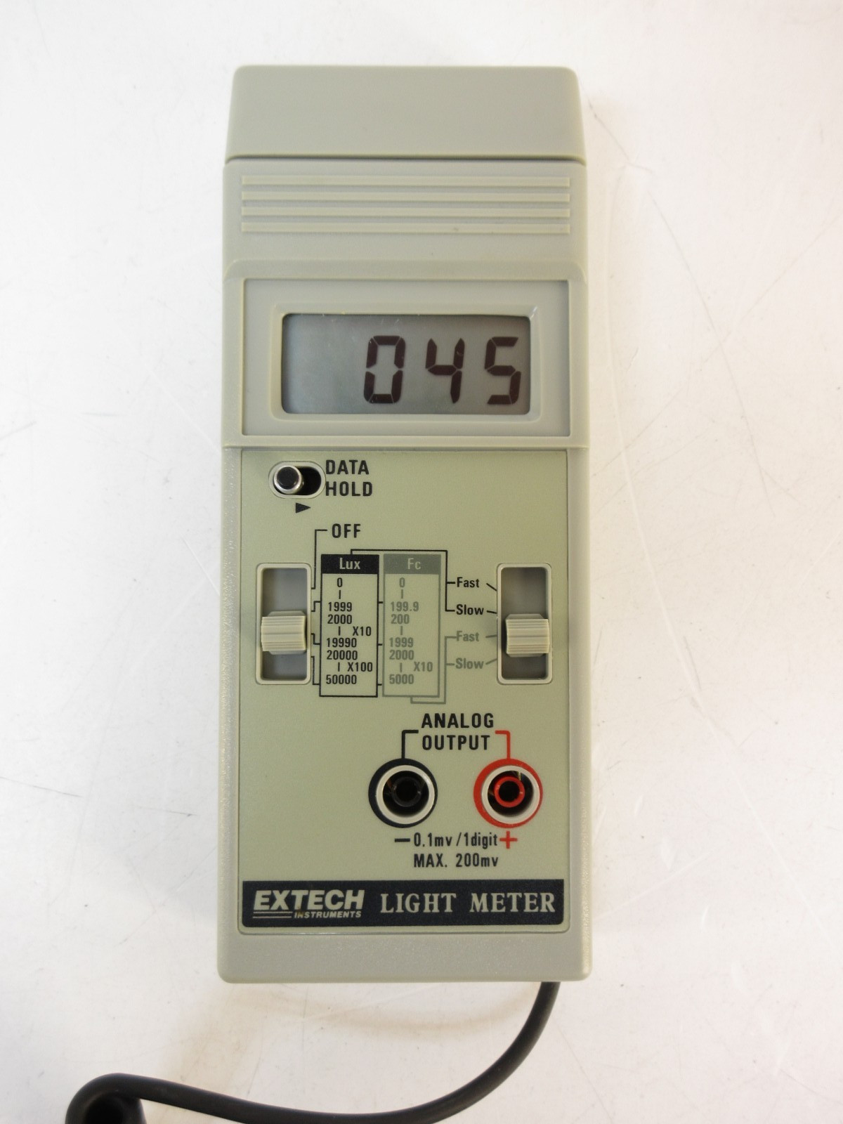 Extech 401025 Foot Candle / Lux Light Meter with Remote Sensor – Tested