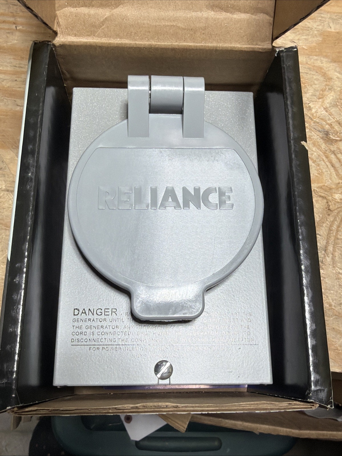 Reliance Controls PB30 30-Amp Power Inlet Box for Portable Generators – Open Box