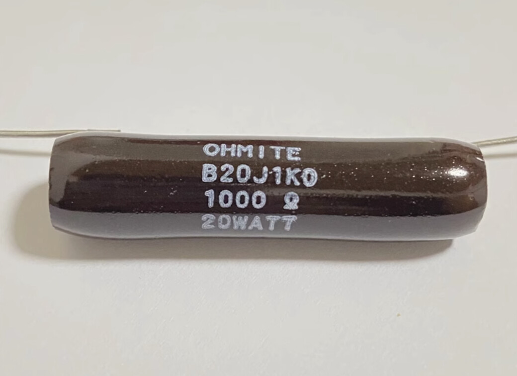 1X B20J1K0E through-hole wound ceramic resistor 5% 20W 1000 Ω