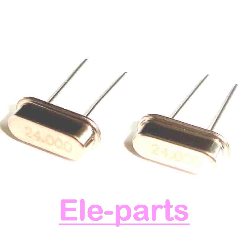 20 PCS 24MHz HC-49S DIP-2 24.000MHz 24M 24.000M 24.000 MHz 24 MHz QUARTZ Crystal