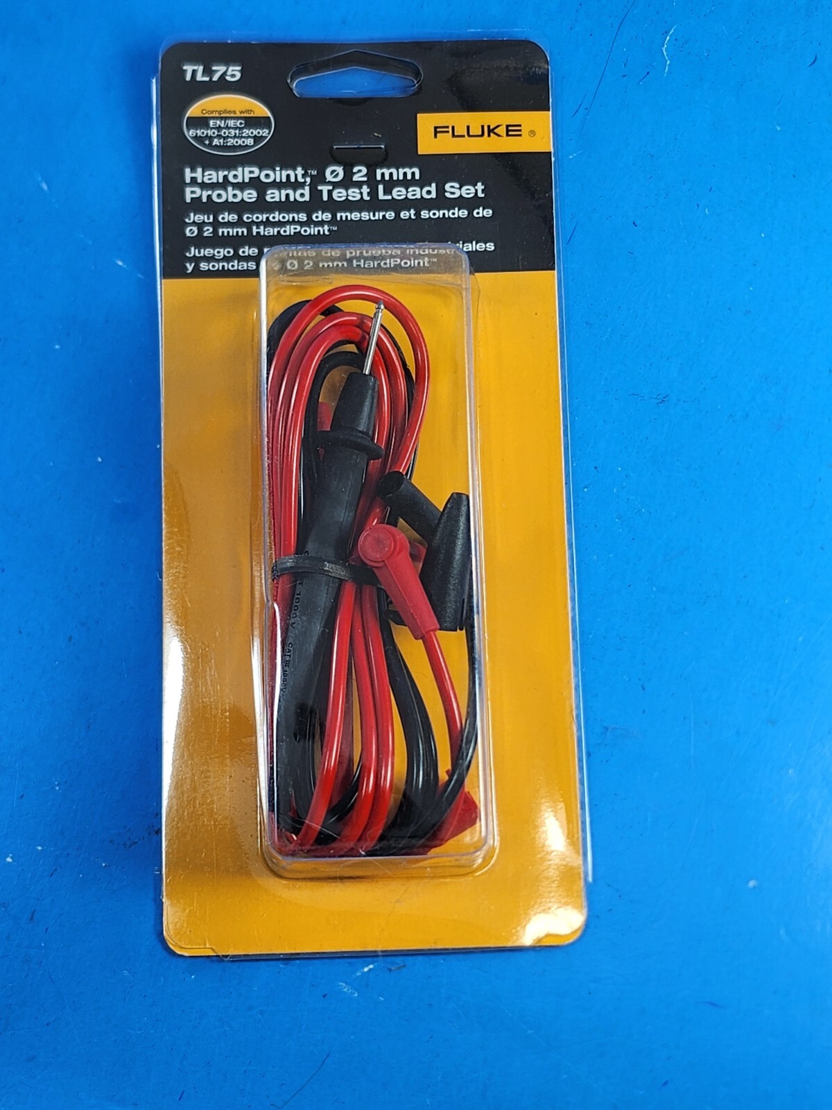 Fluke TL75 Hard point 2 MM Probe & Test Lead Set TL 75 New