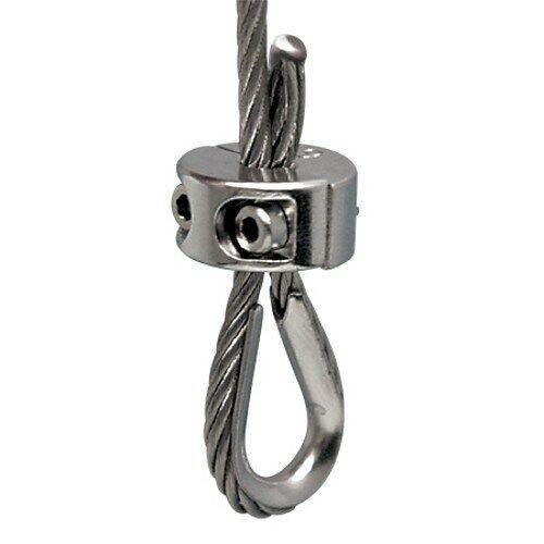 STAINLESS STEEL 2 PART WIRE CLAMP, STOP CLAMP 5/32″ (S0720-0004)