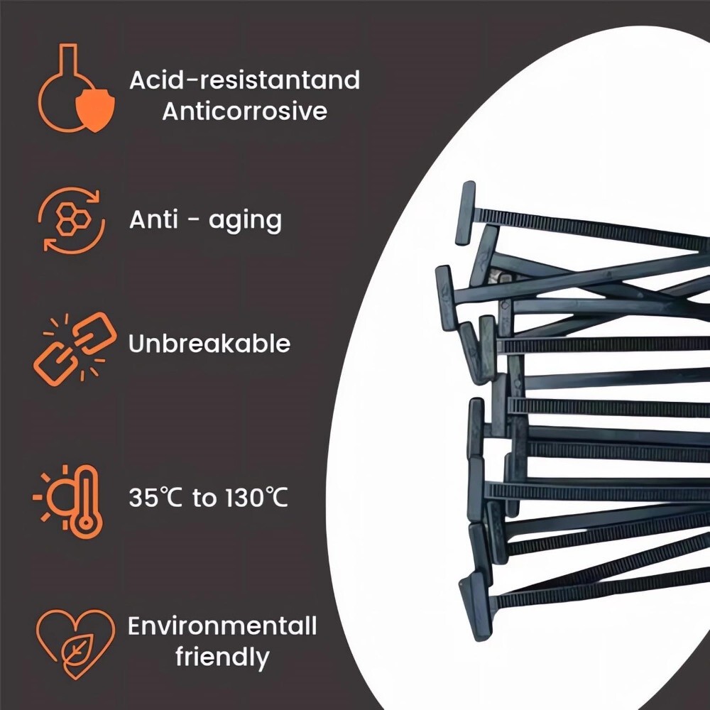 50pcs，100pcs Nylon Universal Cable Tie Buckle Heavy Duty Self-Locking Free Ship