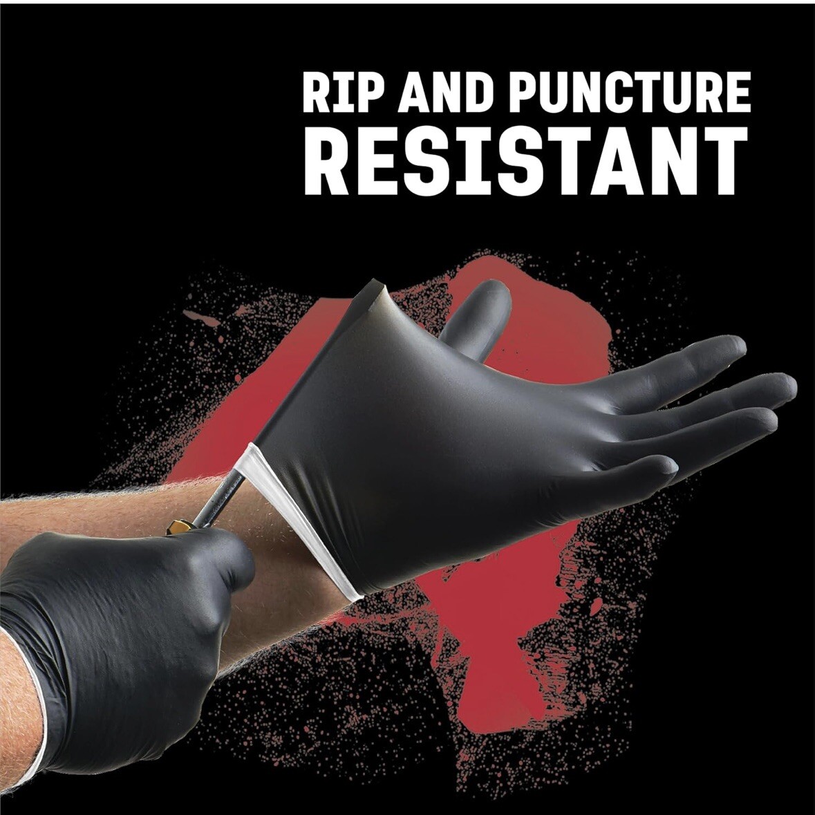 VENOM STEEL Nitrile Gloves Rip Resistant One Size Fits Most 2 Pack 🇺🇸USA Ship