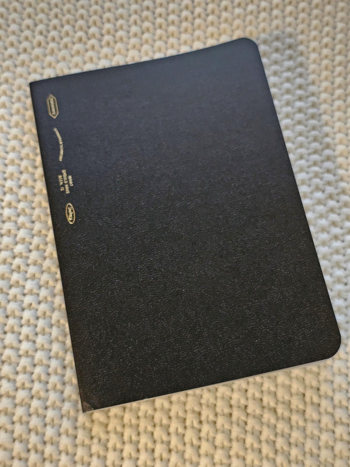 A6 Leather Slip Cover with Front Pocket w/ A6 Half Year Stalogy Included