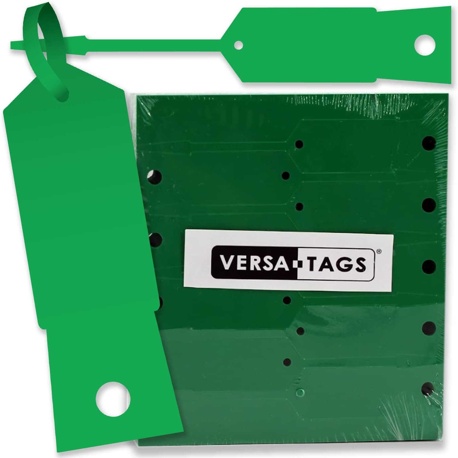 Green Self-Locking Arrow Key Tags (1,000 per Pack) Size 4 1/2″ X 3/4″ (Green)