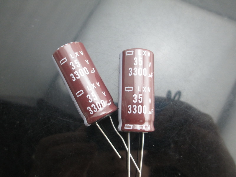 20pcs NCC Nippon LXV 3300mfd 35v 3300uf long life electrolytic Capacitor 18*40mm