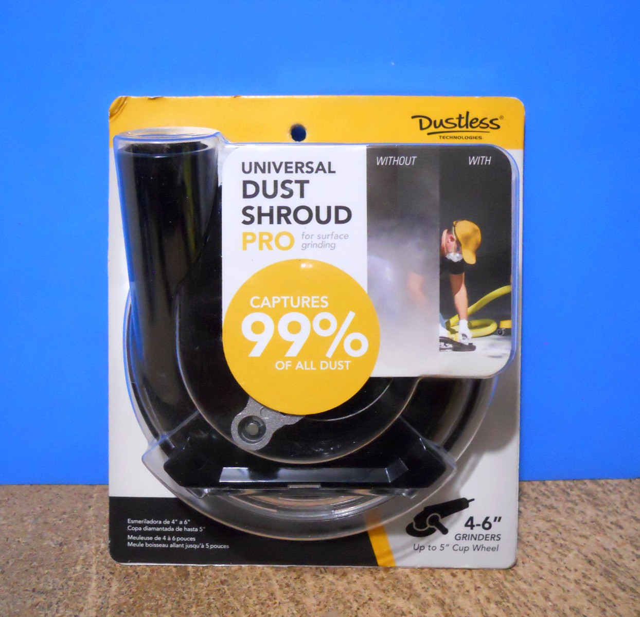 Dustless Technologies 5 in. Universal Dust Shroud Pro for 4 & 6” Angle Grinders