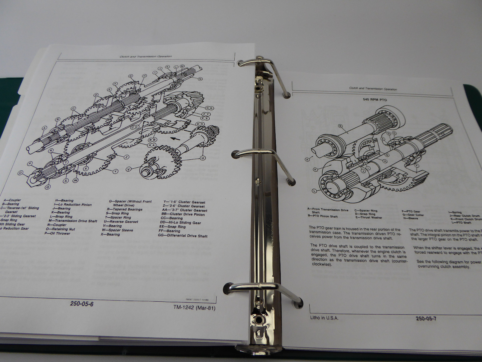 John Deere 650 & 750 Tractor Technical Service Repair Shop Manual Book TM-1242