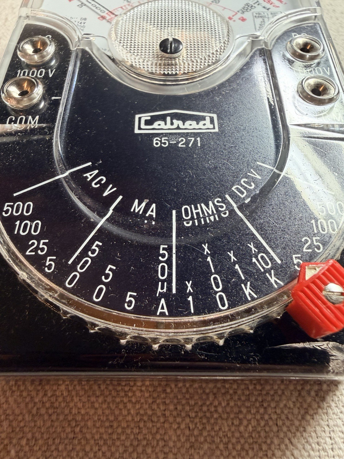 Vintage Calrad 65-271 TK-201 Analog Multitester CIB Test Leads Japan Manual